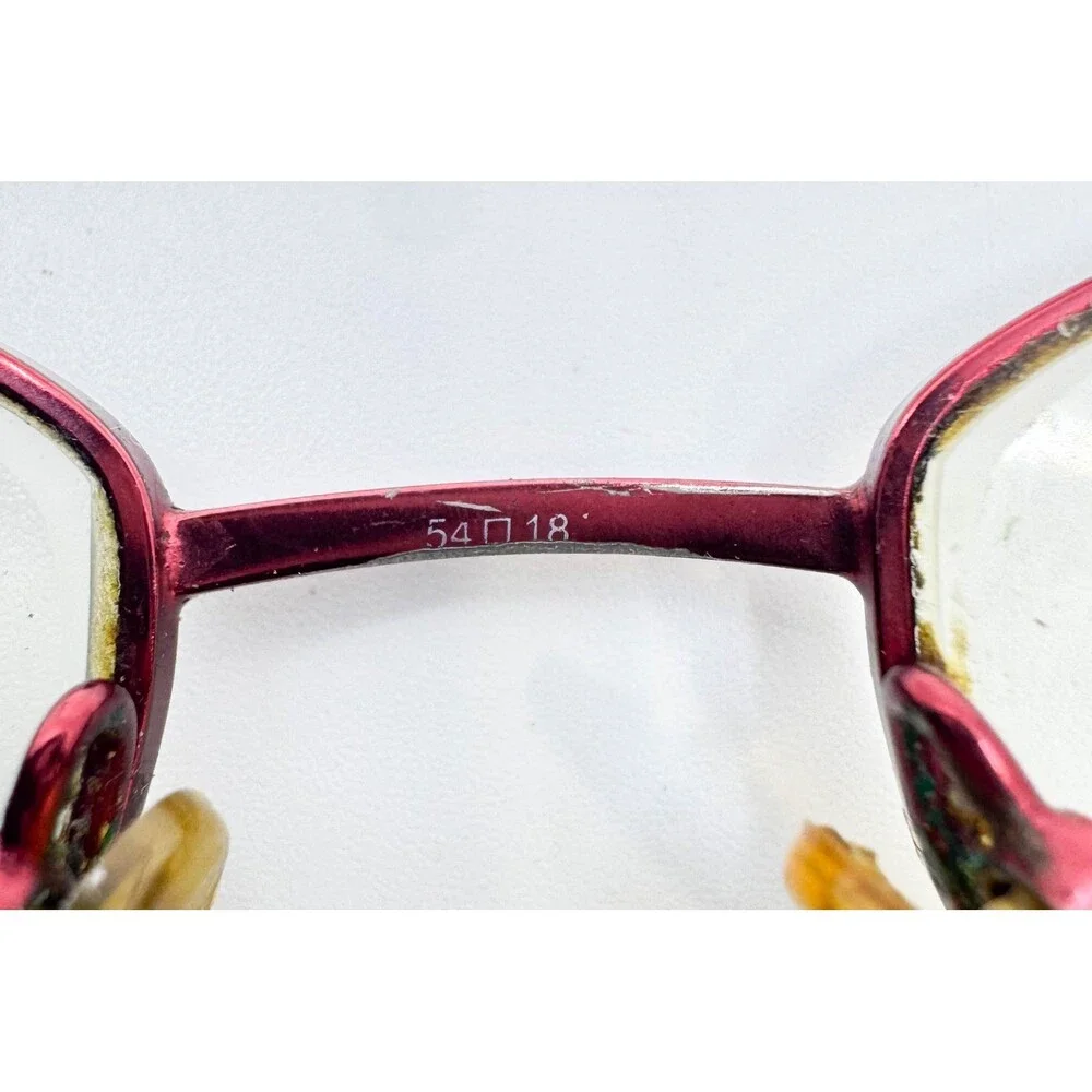 Gloria Vanderbilt Eyeglasses Women Burgundy GG 4004 54-18-135 Col. 167 54mm